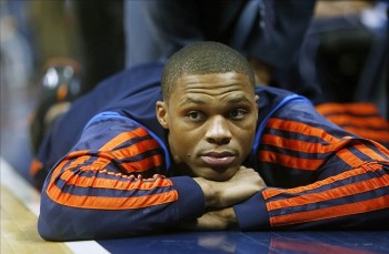 Russell Westbrook before the game. He finished with 21 points and 13 rebounds by game's end.