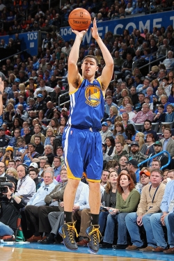 Klay Thompson ended his night with 26 points.