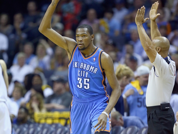 Kevin Durant, who managed 15 points all game long.