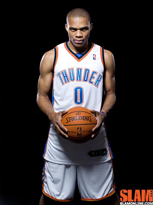 Russell Westbrook 2014 Playoff averages: 25.6 PPG, 9.7 RPG, 8 APG